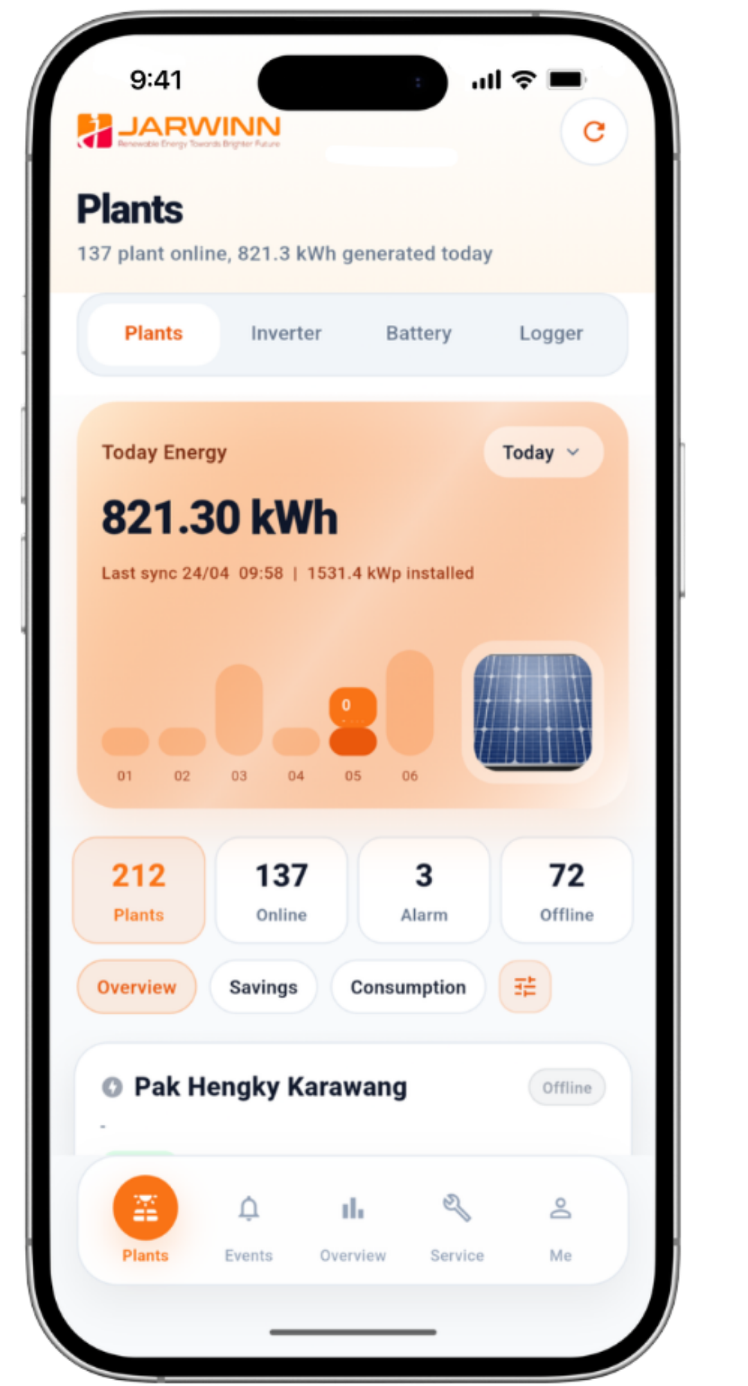 Jarwinn Monitoring App